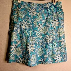 Talbots Turquoise Floral Women's Bermudas